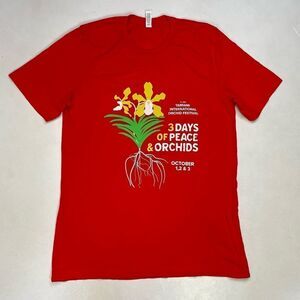 BEOrchid Festival Tamiami International Graphic T-shirt Men Medium Red